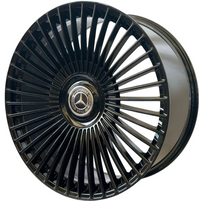 24" Rims Fit Mercedes G Wagon G550 G65 G63 G55 G500 Custom Gloss Black Wheels