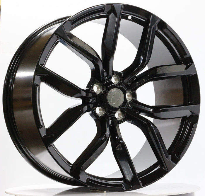 24 Inch Rims fit Range Rover Sport / Full Size HSE SVR Style Satin Black Wheels