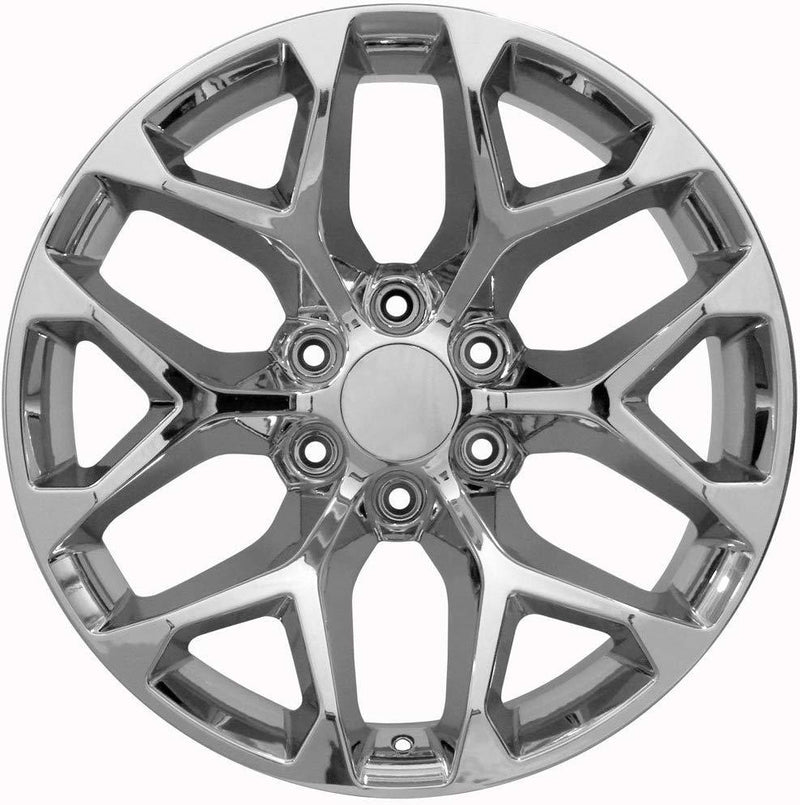 22 INCH CHROME GMC/CHEVY RIMS SIERRA DENALI YUKON TAHOE SUBURBAN AVALA ...
