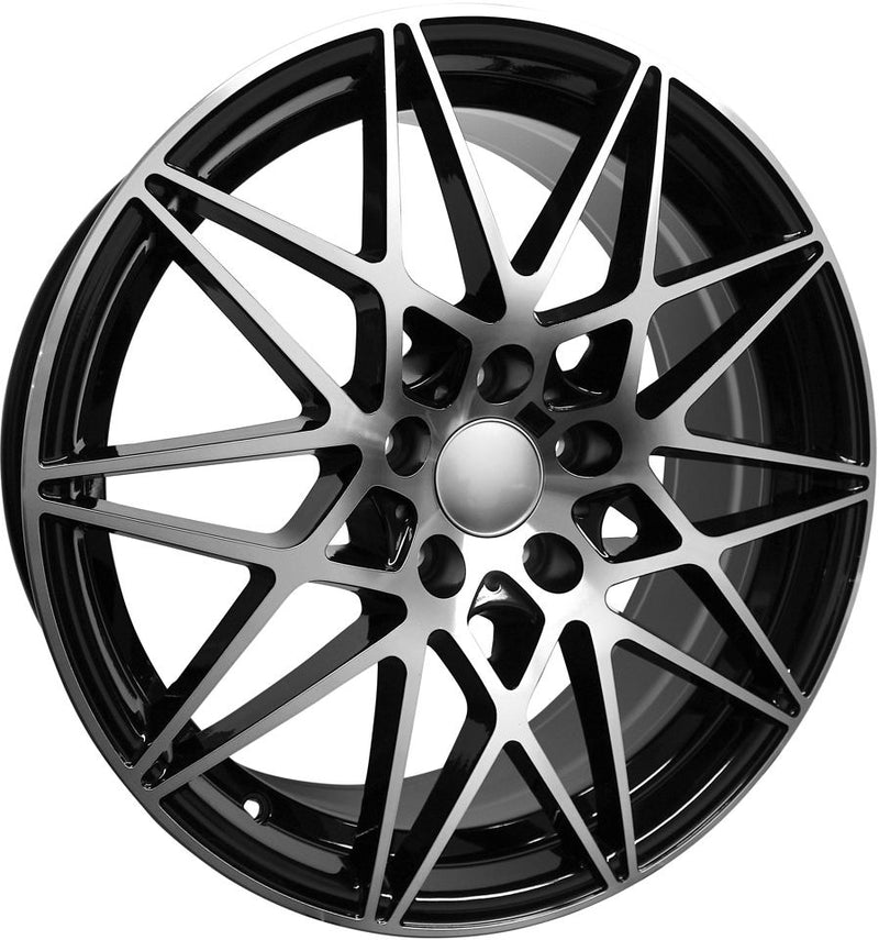 19 Inch BMW 4 Series Rims 5 Series 6 Series 528 535 545 550 645 640 650 Gloss Black Wheels