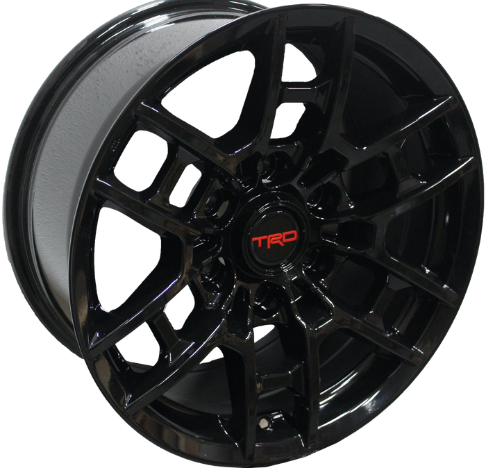 22 Inch Toyota TRD PRO Style Rims Fits 4Runner FJ Cruiser Tacoma Style Gloss Black Wheels