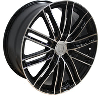 22 Inch Rims Fit Porsche Cayenne Panamera Turbo S GTS Base Machined Black  Wheels
