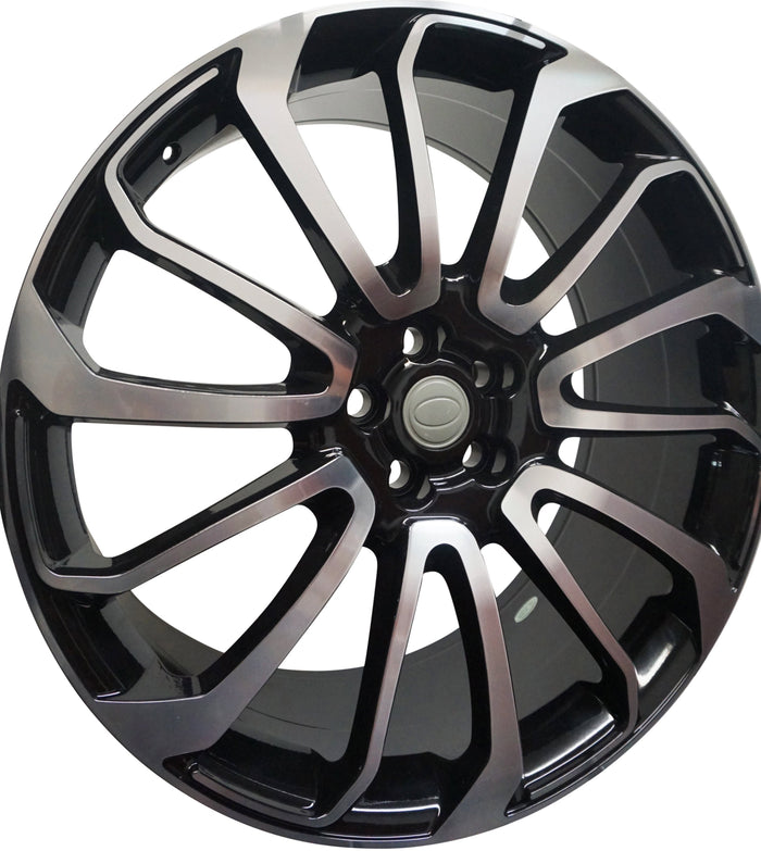 22 Inch Rims Range Rover Autobiography Style Sport LR3 LR4 & HSE Wheels Black Machined Face