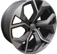 23 Inch Audi Rims A5 A6 A7 A8 S5 S6 S7 S8 RS5 RS6 RS7 Q5 Q7 SQ5 SQ7 Black Machined Face Wheels