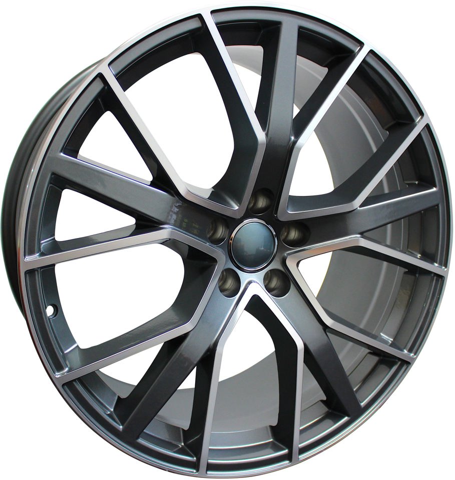 19 Inch Wheels Audi S Line  Q5 Q6 Q7 S4 S5 S6 A4 A5 A6 A7 Gunmetal Machined Rims S8 Style