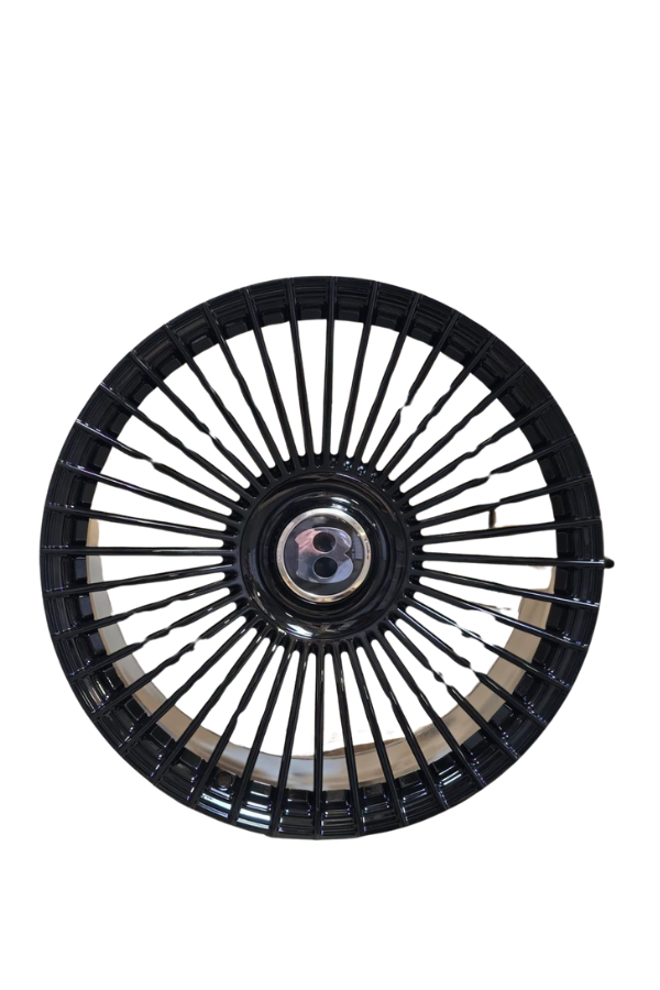 22 Inch Rims Fit Mercedes Staggered S580 S560 S600 S500 S550 S63 S400 S450 S350 CL S Class Gloss Black  Wheels