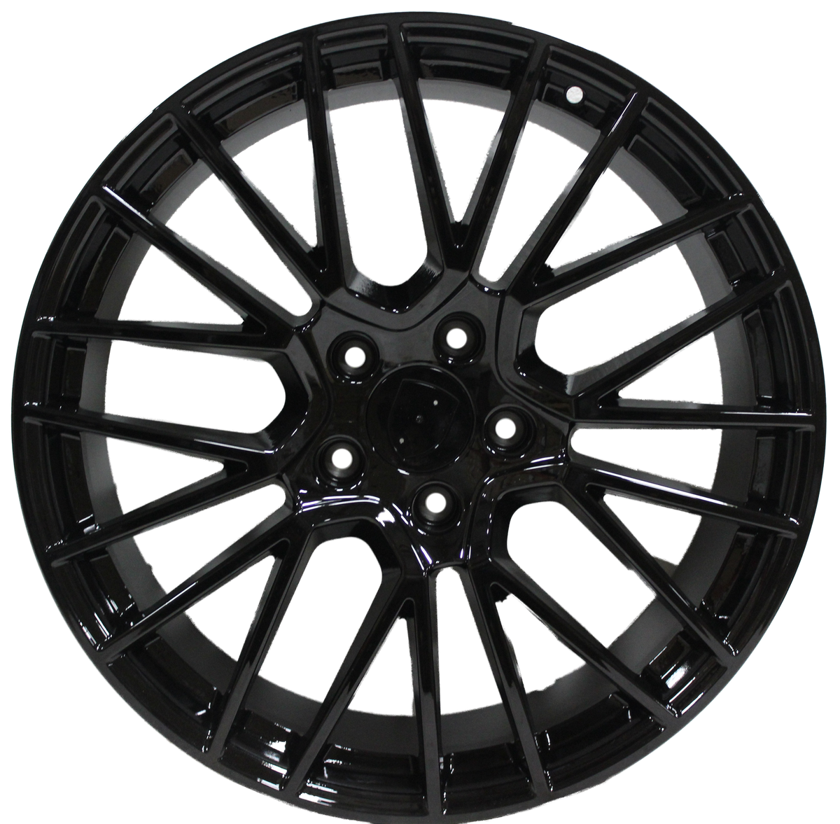21 Inch Rims Fits Porsche Cayenne Turbo S GTS Base Black Mesh Spyder Wheels
