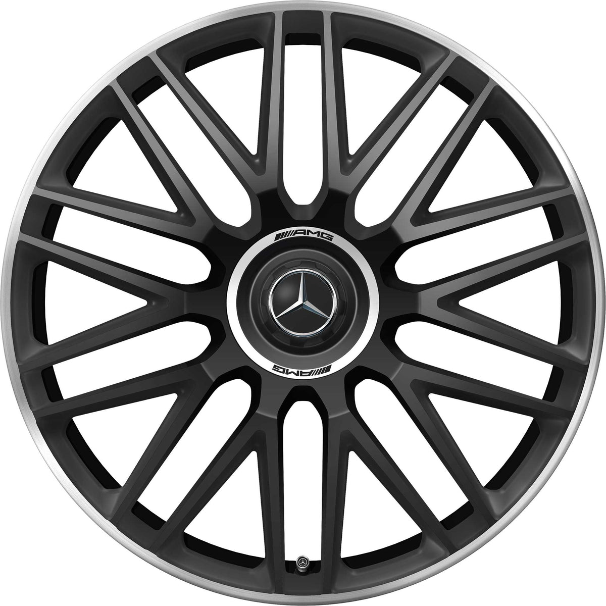 21 Inch Rims Fit Mercedes Mercedes GLE ML GL GLS Rims GLE53 GLE580 GLE500 GLE450 GLE350 GL63 GL550 GLE GLS Satin Black Machined Lip Wheels