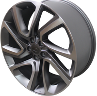22 Inch WHEELS FITS ALL VELAR EVOQUE FREELANDER HSE BLACK MACHINED FINISH RIMS