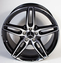19" Mercedes E CLASS S CLASS&nbsp;Staggered Black Machined Wheels