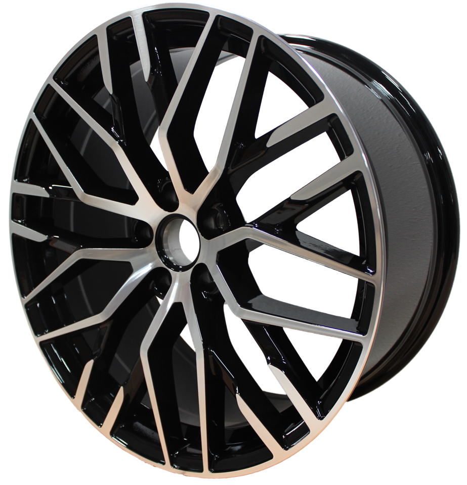 20 Inch Rims Audi S Line R8 Style A4 S4 A5 S5 A6 S6 A7 S7 Q3 Q5 SQ5 Mesh Machined Black Wheels