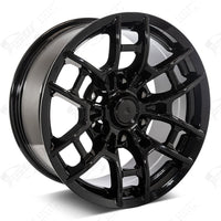 18 Inch Toyota TRD PRO Style Rims Fits 4Runner FJ Cruiser Tacoma Style Gloss Black Wheels
