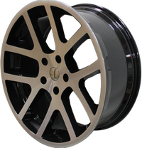 22 INCH RIMS HEMI SRT DODGE RAM 1500 MACHINED BLACK WHEELS