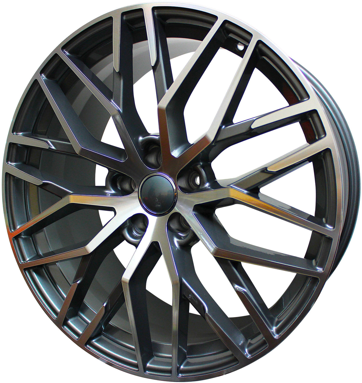22 INCH RIMS fit AUDI S LINE R8 STYLE A8 A7 S8 S7 RS7 RS8 Q3 QS3 Q5 SQ5 Q7 SQ7 MESH MACHINED WHEELS