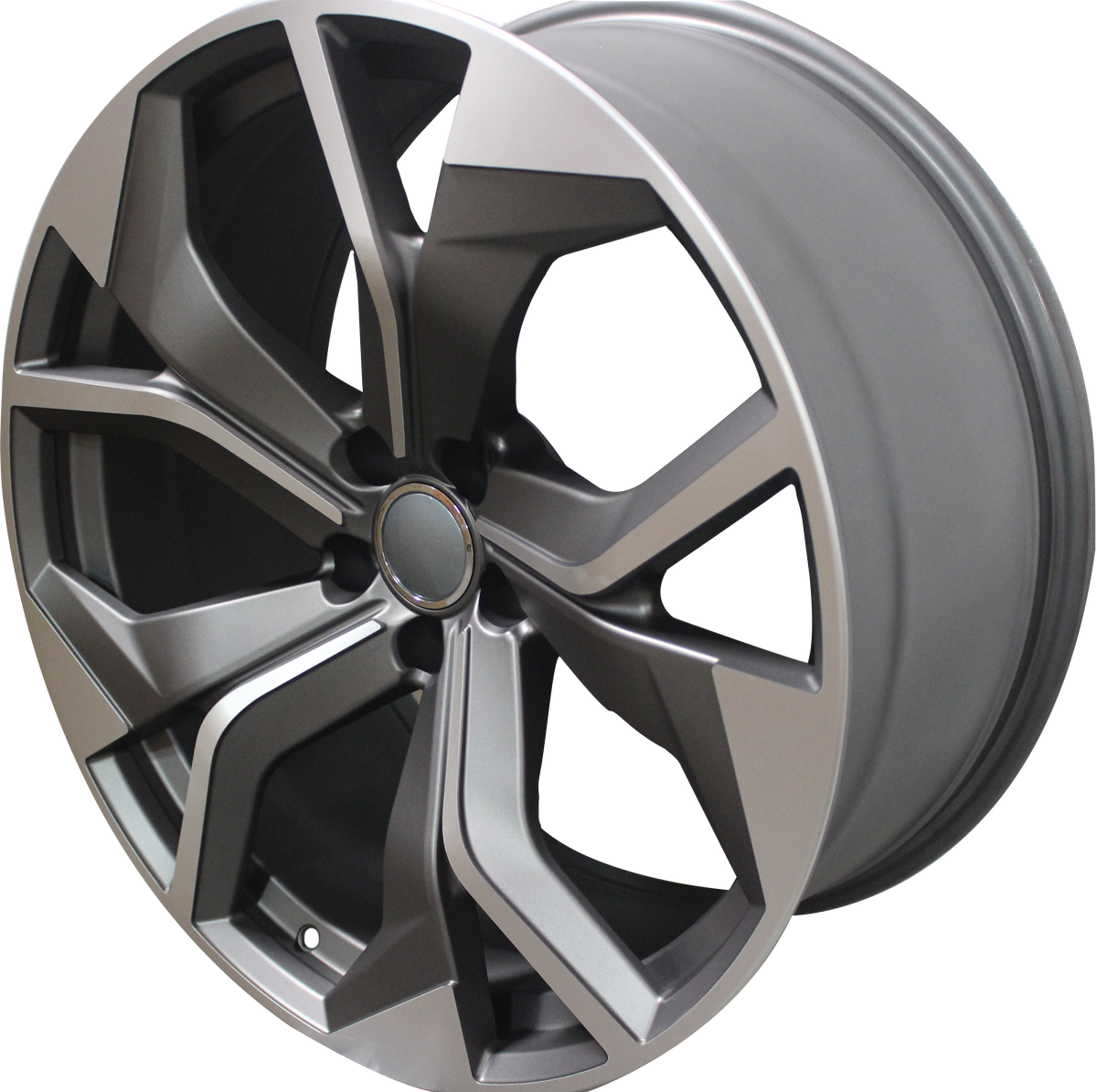 23 Inch Audi Rims A5 A6 A7 A8 S5 S6 S7 S8 RS5 RS6 RS7 Q5 Q7 SQ5 SQ7 Black Machined Face Wheels