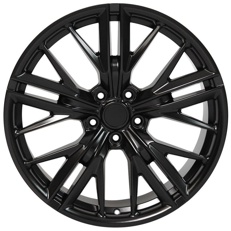 20 INCH CHEVY CAMAROZL1 SS RS Z28 LT STAGGERED SATIN BLACK WHEELS