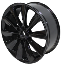21x8.5/9 Staggered Tesla Model S Model Y Model X Satin Black Twist Spoke Style Wheels