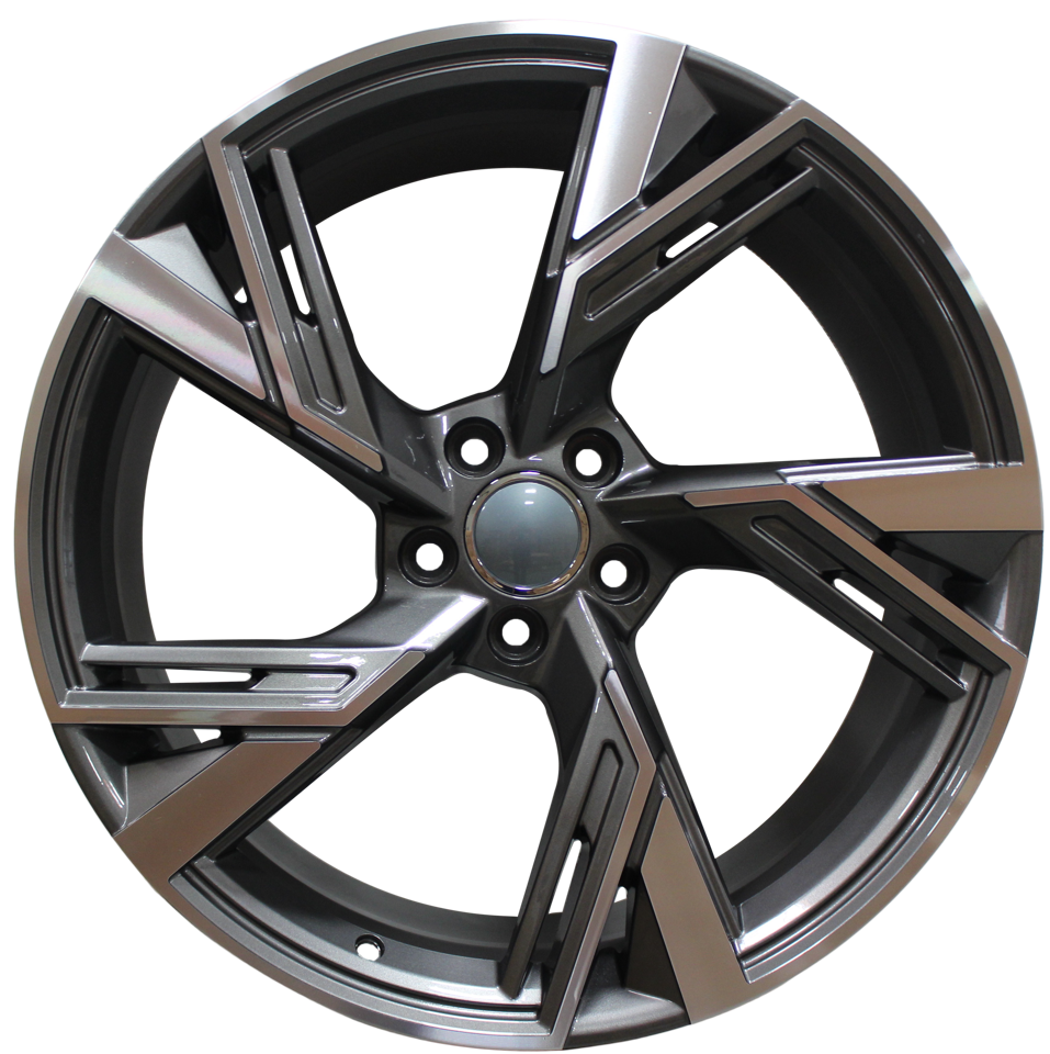 20 Inch Audi RS Style Rims Gunmetal Machined Wheels