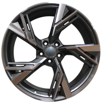 20 Inch Audi RS Style Rims Gunmetal Machined Wheels