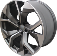 22 Inch Audi Rims A5 A6 A7 A8 S5 S6 S7 S8 RS5 RS6 RS7 Q5 Q7 SQ5 SQ7 Black Machined Face Wheels