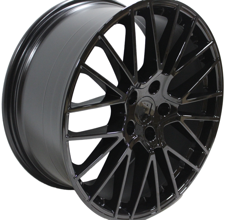 21 Inch Rims Fits Porsche Cayenne Turbo S GTS Base Black Mesh Spyder Wheels