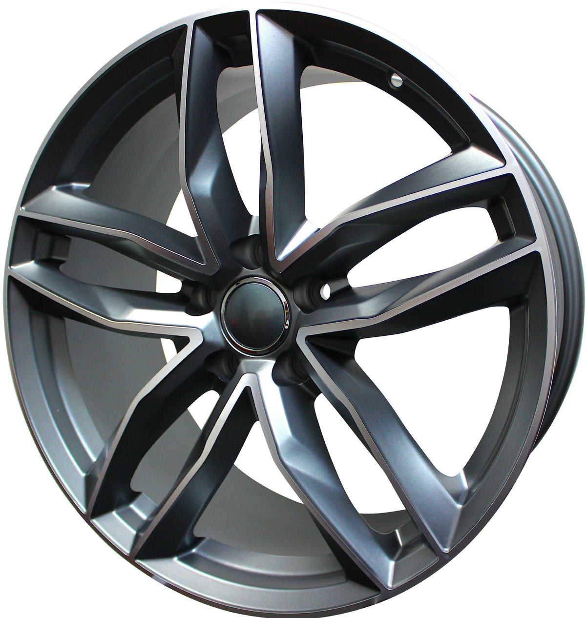 20 Inch Audi Rims A4 A5 A6 A7 A8 S4 S5 S6 S7 S8 RS5 RS6 RS7 Gunmetal Machined Wheels