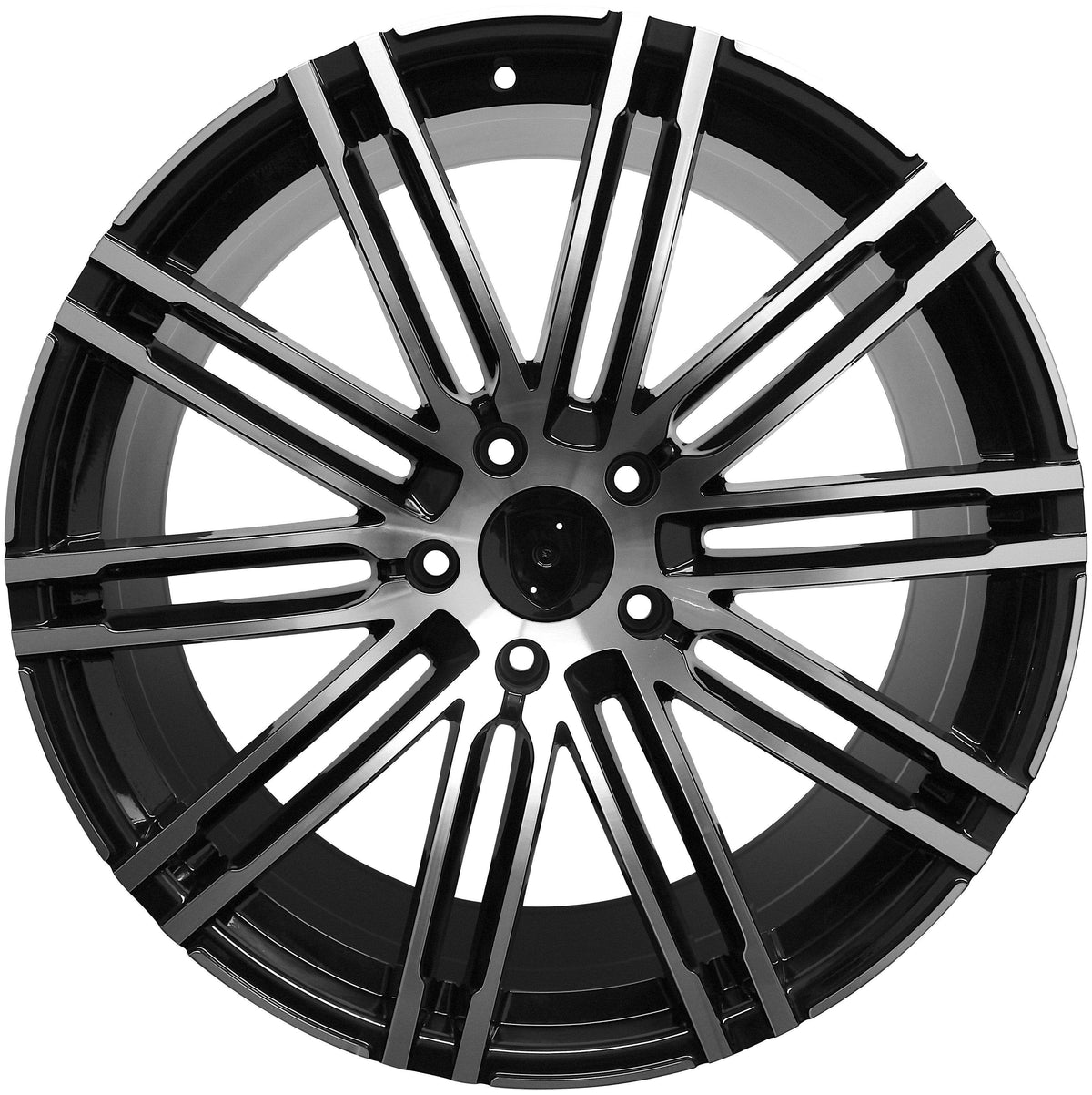20 Inch Rims Fits Porsche Cayenne Turbo S GTS Base Machined Black Wheels