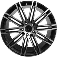 20 Inch Rims Fits Porsche Cayenne Turbo S GTS Base Machined Black Wheels