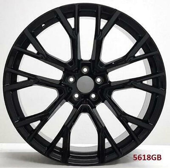 22 Inch Rims Fit BMW X6 X5 M Sport X6M X5M Wheels Black Machined Face