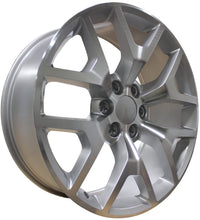 24 Inch GMC/Chevy Tahoe Sierra Denali Wheels Silverado Suburban Yukon 2018 Silver Machined Rims