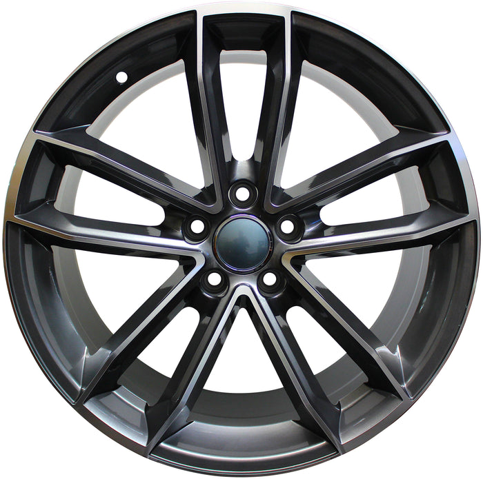 19 Inch Wheels Audi S Line Q2 Q3 Q5 S4 S5 S6 A4 A5 A6 A7 Gunmetal Rims S5 Style