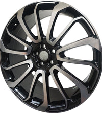 22 Inch Rims Range Rover Autobiography Style Sport LR3 LR4 & HSE Wheels Black Machined Face