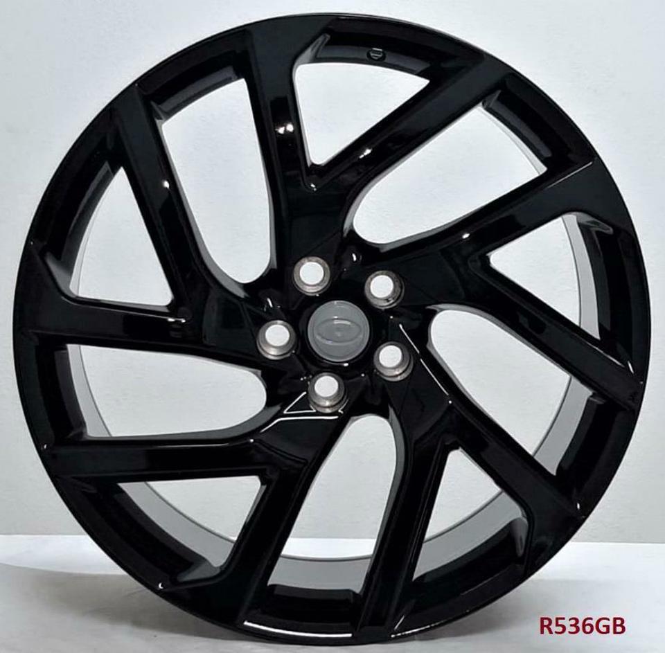 22 INCH RIMS RANGE ROVER FIT ALL HSE/ HSE SPORT SVR DEFENDER BLACK  WHEELS