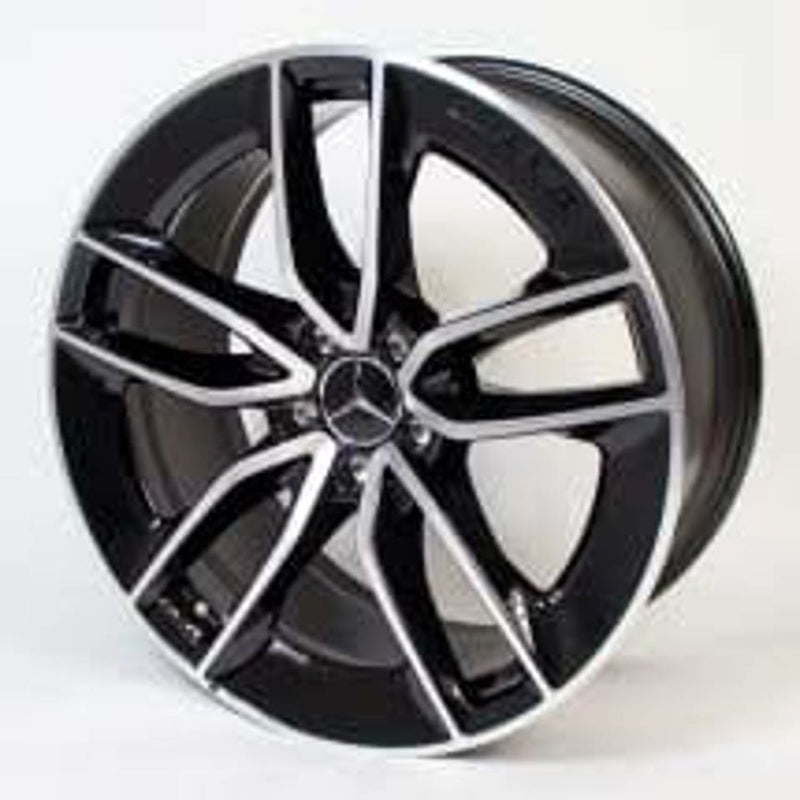 20" Mercedes&nbsp;S600 S500 S550 S63 S400 S450 S350 S Class E Class E53 Staggered Black Machined Wheels