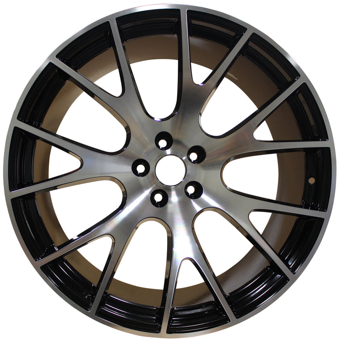 22 INCH RIMS HEMI SRT HELLCAT CHALLENGER DODGE CHARGER MACHINED WHEELS