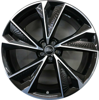 20 Inch Audi Rims A4 A5 A6 A7 A8 S4 S5 S6 S7 S8 RS5 RS6 RS7 Black Machined Wheels