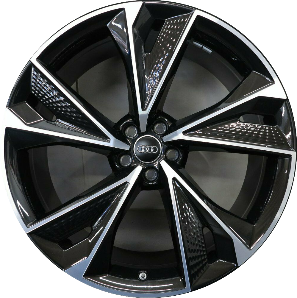 22 Inch Audi Rims A4 A5 A6 A7 A8 S4 S5 S6 S7 S8 RS5 RS6 RS7 Black Machined Wheels