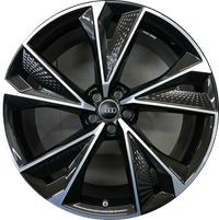 19 Inch Audi Rims A4 A5 A6 A7 A8 S4 S5 S6 S7 S8 RS5 RS6 RS7 Black Machined Wheels