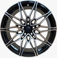 20 Inch Wheels ft. BMW M3 Style 4 Series Rims 5 Series 6 Series 528 535 545 550 645 640 650 Black  Machined