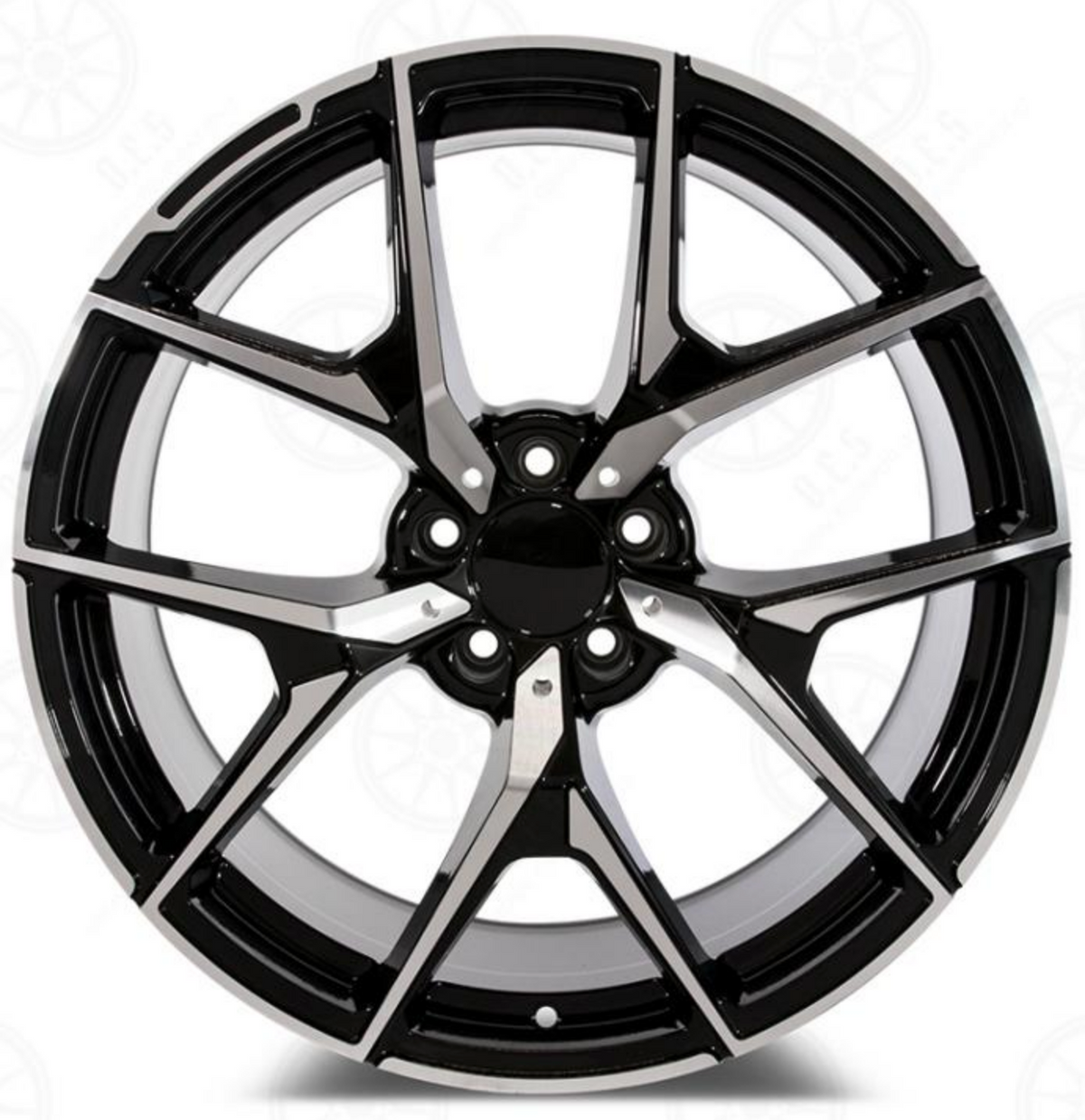 18 Inch Mercedes  E Class E550 E350 E300 S Class S550 S500 S450 Rims Black Machined Face