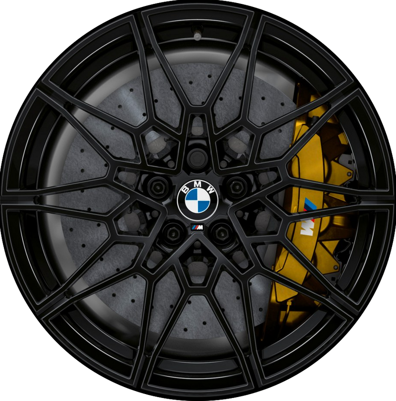 20 Inch Wheels ft. BMW M3 Style 4 Series Rims 5 Series 6 Series 528 535 545 550 645 640 650 Black  Machined