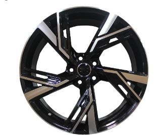 19 Inch Audi RS Style Rims Black Machined Wheels