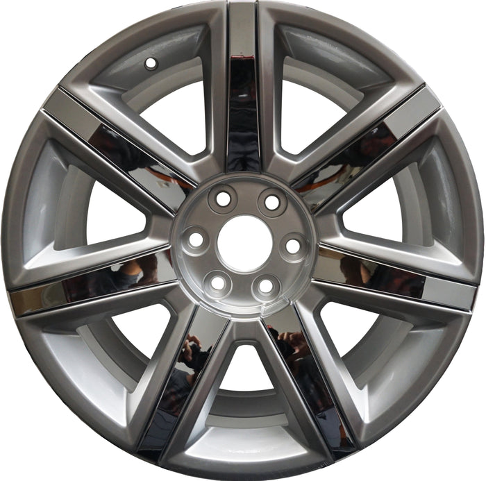 22" CADILLAC SILVER WITH CHROME INSERTS RIMS FITS ESCALADE EXT ESV BRAND NEW