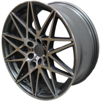 20 Inch Staggered Rims Gunmetal Machined 666 Style Wheels