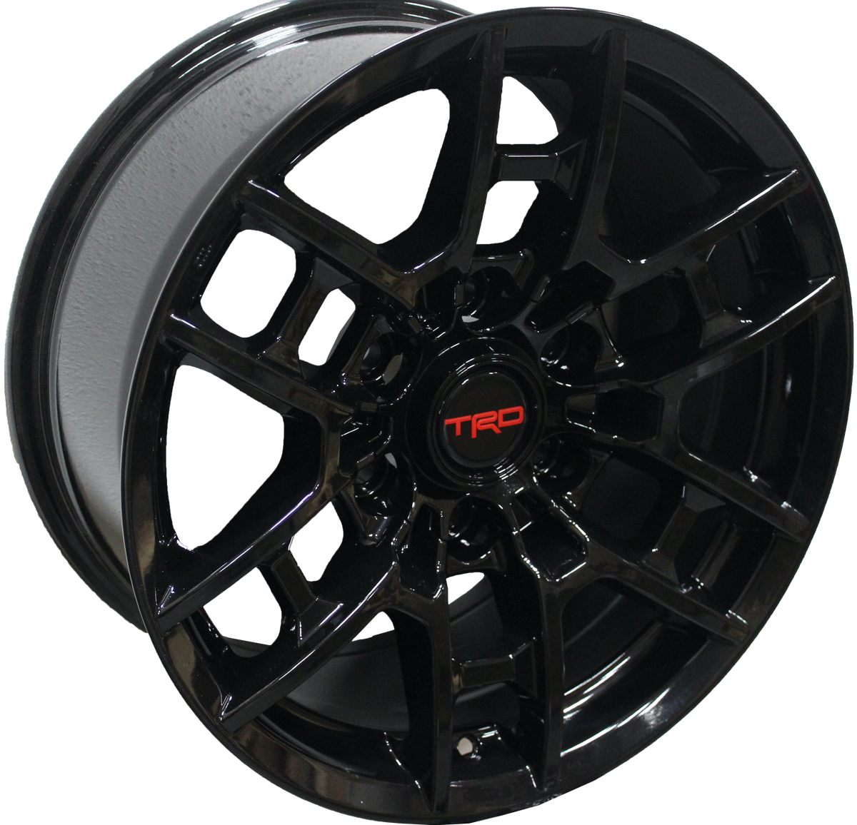 17 Inch Toyota TRD PRO Style Rims Fits 4Runner FJ Cruiser Tacoma Style Gloss Black Wheels