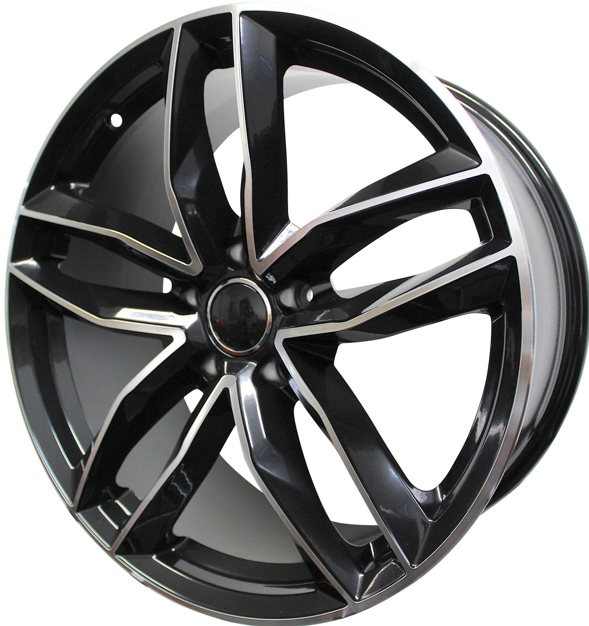 17" inch Audi black machined face wheels Front