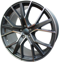20 Inch Wheels Audi S Line  Q5 Q6 Q7 S4 S5 S6 A4 A5 A6 A7 Gunmetal Machined Rims S8 Style