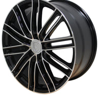 22 Inch Rims Fit Porsche Cayenne Panamera Turbo S GTS Base Machined Black 2020 Wheels