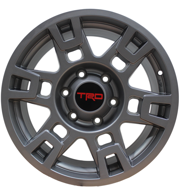 17 Inch Toyota TRD PRO Style Rims Fit 4Runner FJ Cruiser Tacoma SEMA Gunmetal Wheels