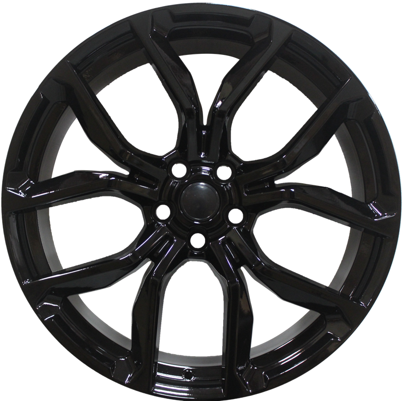 22 Inch Rims Range Rover Sport SVR Style Gloss Black Wheels